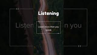 The Art of #Listening: Connecting with Others #ListenToUnderstand