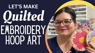 Let's Make Quilted Embroidery Hoop Decor | A Stray Quilt Block Project
