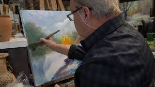 OIL PAINTING LANDSCAPE PROCESS | Woods in Autumn
