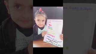 finger printing to learn numbers, #viralshort #numberlearningactivity #playtolearn #kindergarten
