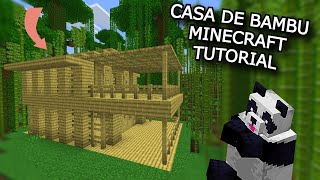 !COMO HACER UNA CASA DE BAMBU🐼 EN MINECRAFT +1.20 2023¡