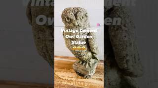 Vintage Cement Owl Garden Statue Estate Sale Find! 🤩🤩🤩 #Vintage #Owl #ebay