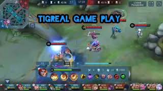Tigreal Game Play Mobile Legend Bangbang | Tank Role Rank Game
