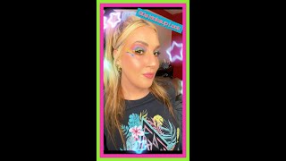 80s Inspired Makeup Look #shorts