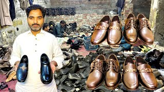Amazing Process of Making Leather Shoes in a Factory || How to Make Leather Shoes