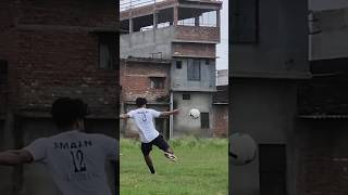 When falling turns into winning! ⚽🔥 Epic goal moment!"