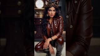 🕰️ Megan Fox Reimagined in Steampunk | AI Art Meets Linkin Park 🔥 #Shorts