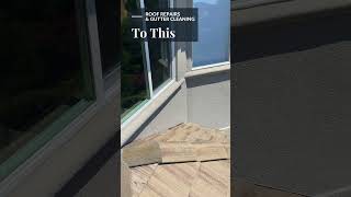 Roof Repairs and Gutter Cleaning #shorts #roofing #beforeandafter