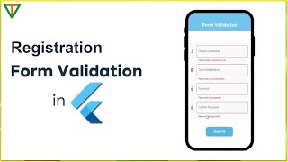 Flutter registration form validation | signup login form validation with source code #flutter #form