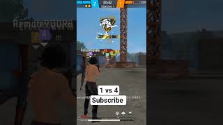 #freefire #freefirehighlights #bhojpuri #song #1 vs 4