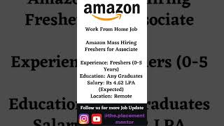 Amazon Work From Home Jobs 2025 | Latest Hiring Update!