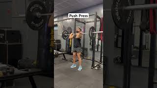Push Press #explosiveworkout #sportstraining #sportsfitness #powertraining #lifting
