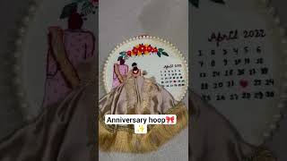 #anniversaryhoop #embroideryhoopdesign #hoopart #hoopartembroidery #trending #viralvideo #viral
