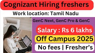Cognizant recruitment 2025/Jobs for freshers in tamil/JobVacancy2025/IT jobs in tamil