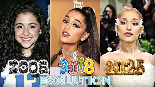 Ariana Grande evolution from 2001 to 2025 |
