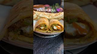 Paneer Roll Recipe 💜 #paneer #paneerroll #paneerrollrecipe #paneerrecipe #snacks #snack #streetfood