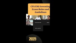 CFA ESG Investing Exam Rules and Guidelines