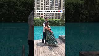 When i see her in saree #couplegoals #love #bollywoodsongs #ishqhaimashup #song