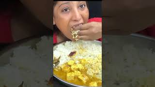 BIGBITE eating show , rice and paneer Masala 🔥😋 #mukbang #asmrsounds #food #asmr #hangry