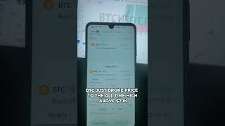 THE PRICE OF BTC IS NOW ABOVE $70K #forex #btcnews #BTC #btcusdt  #cryptocurrency