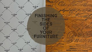 Finishing the Sides of Your Furniture