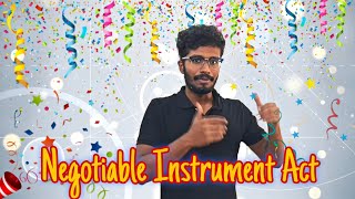 The Negotiable Instrument Act 1881🔥🔥| Full marathon in TAMIL | CA Foundation Law