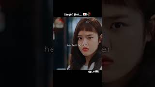 And she fell harder and harderr.....♥️✨|||~ #kdrama #romance #love #onesidedlovestatus