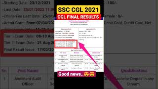 SSC CGL 2021 FINAL RESULTS #ssccgl #cglresult #cgl #ssc #sscchsl #result #latest #trending #shorts