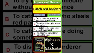 Catch red-handed | Idioms and phrases  | Black book of English vocabulary | #blackbook #idioms