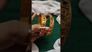 Antique gold finish bangles in stock comment dow for the price #goldbangles #kasvi #cskvsmi #ipl2025