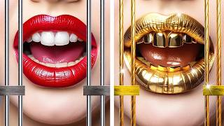 Rich vs Poor vs Giga Rich Pregnant Moms in Jail Showdown! 💸💎👶 by Doodle Delight!