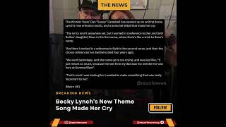 Becky Lynch Breaks Down Over New Entrance Music #wwe #prowrestling #boostyourreel