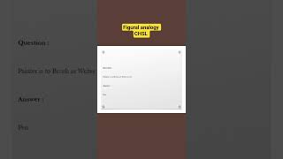 figural analogy for SSC CHSL.. #ssc#sscchsl#figural#currentaffairs #gk #gkquiz #students #govtjobs