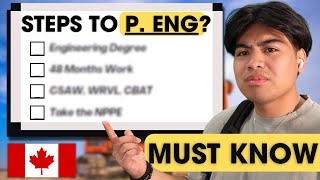 How to become a Professional Engineer (P Eng) in Canada | GUIDE of what you NEED to know.