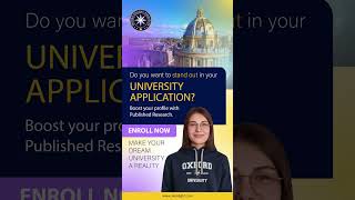 📚 Stand Out in University Applications with Published Research! 🚀  #stem #innovation
