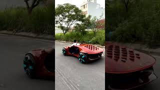 A fully drivable wooden Mercedes Vision AVTR 🤯🔥