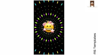 emoji😄💩👻Template video || with light effect of colour Bubbles🥳||Black screen template for kinemaster