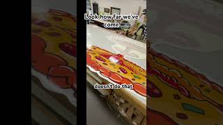 Look how far we’ve come in just four months. #foodtrucklife #foodtrucklovers #foodtruck #pizzatruck