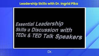 Dr. Ingrid Pica on Mastering Leadership Skills | #TEDxSpeaker #BusinessStrategist