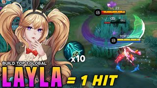 LAYLA 100% BEST DAMAGE BUILD AND EMBLEM!! (layla best build 2025) - MUST TRY! - MLBB