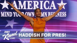 ゲストホストのティファニー・ハディッシュが大統領選への出馬を発表、ギレルモを史上最高にかわいい養蜂家に変身させる
