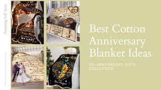 Stunning Gift Ideas For 1st Anniversary, Unique Personalized Blanket Gifts Collection