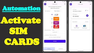 automate activation of SIM cards Maroc Telecom Orange Inwi Airtel Yas. Self clicking automator app