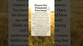 💵 God Will Provide - A Powerful Prayer for Financial Blessings 🙏🏼 #dailyprayer #prayer #pray #god