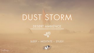 Dust Storm Over Desert | NO ADS | Howling Wind Sounds For Sleeping