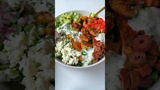 ‼️Mouthwatering 🤤 Greek Bowl Recipe 🍲 Delicious & Easy! #shortscooking #greekfood #easyrecipes