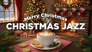 Christmas Smooth Jazz ☕ Cozy Café Relaxation 🎄 Holiday Background Instrumentals