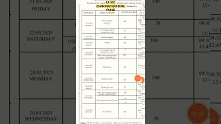 AP SSC 2024-25 public examinations time table exclusive 👍#ap10th #qpss #apssc #sscresult #exam #10th