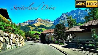 Driving Through Swiss Alps | Switzerland Drive with Ambient Sounds | Interlaken Drive [4K HDR]