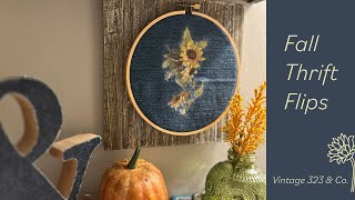 Fall Thrift Flips ~ Thrift Store Makeovers ~ Fall Home Decor
